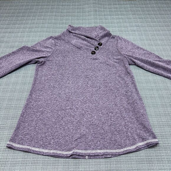 Soft Surroundings Shirt Womens Petite Small Purple Brinley Sweater Sweatshirt - Picture 4 of 10